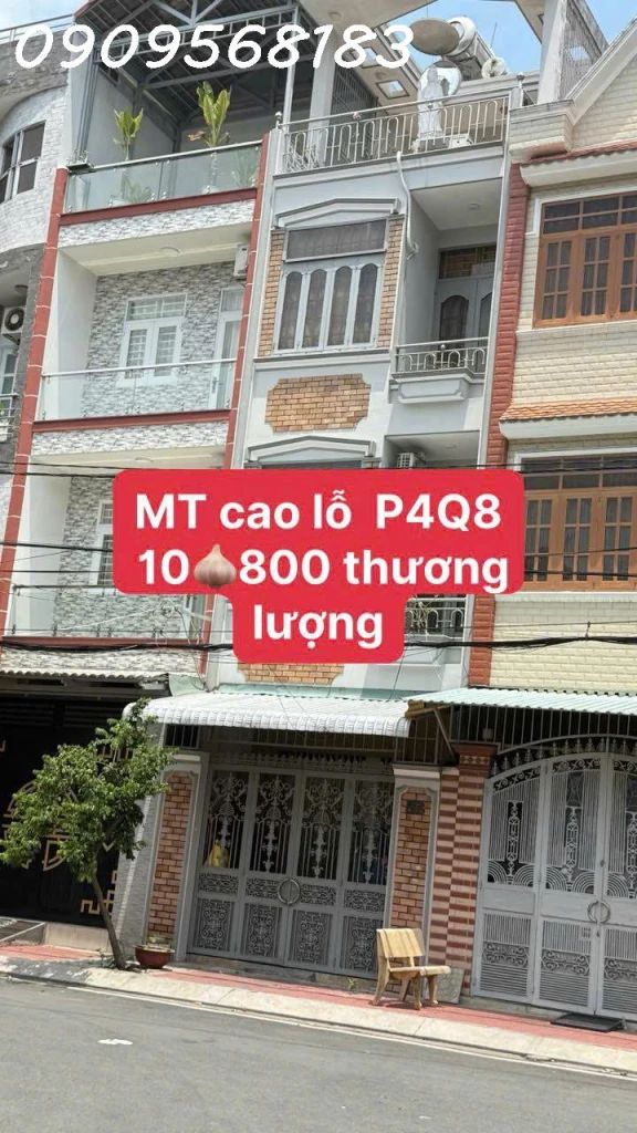 🏡BÁN NHÀ MẶT TIỀN CAO LỖ, Q8 - Giá chỉ 10,8 TỶ  – VỪA Ở VỪA KINH DOANH💰