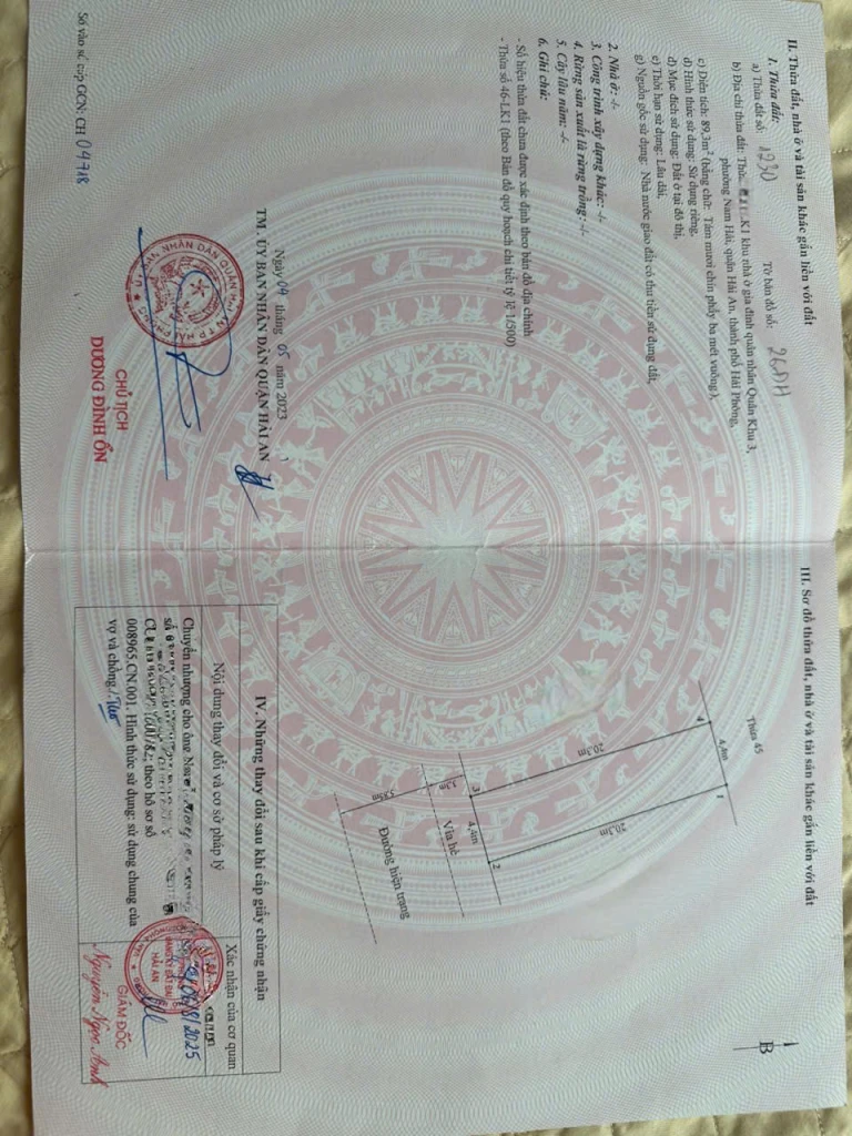 BÁN ĐẤT ĐẸP TĐC QUÂN KHU 3 HẢI PHÒNG – VỊ TRÍ TRUNG TÂM, GẦN CẢNG VÀ LÊ HỒNG PHONG