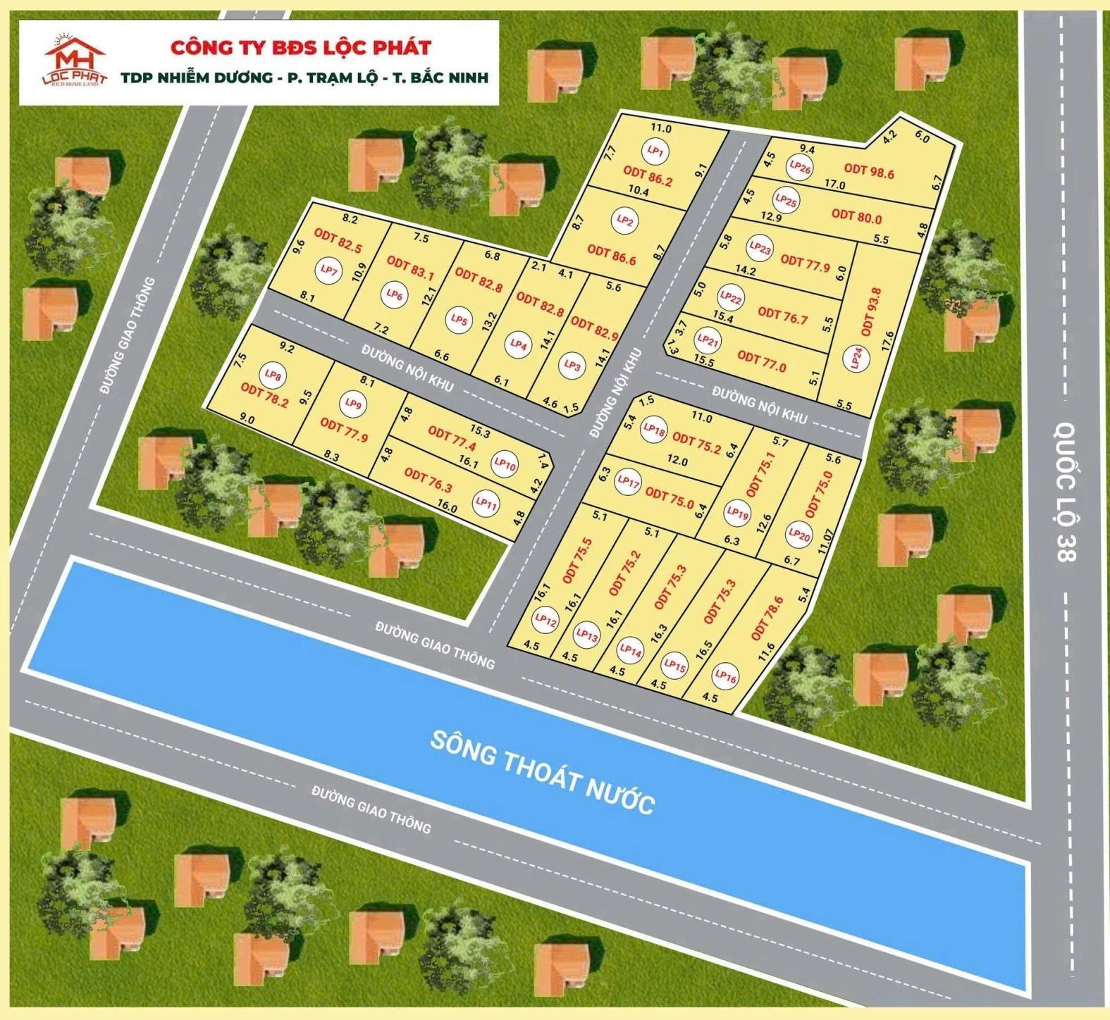 CHÍNH THỨC RA HÀNG 26 LÔ ĐẤT NHIỄM DƯƠNG – TRẠM LỘ, BẮC NINH