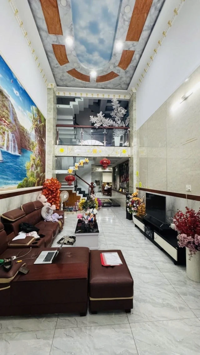 Bán nhà Hẻm nhựa 6m, Trần Thị Trọng ( CỐng Lở), 5x23m, 6 Tầng - thang máy - 7PN, 14,8 tỷ.