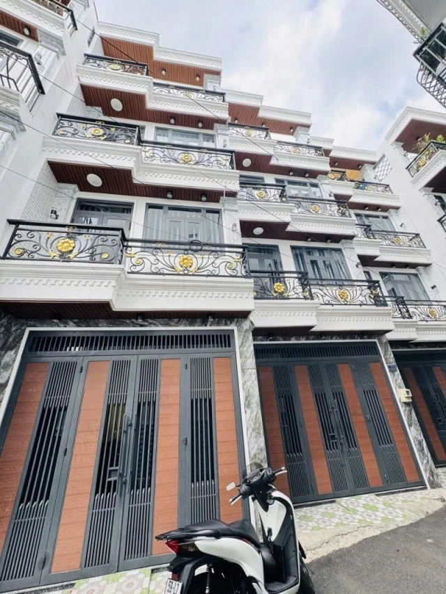 Bán nhà hẻm 5m Phan Huy Ích, 100m ra EMART, 4x10m, 4 Tầng - 4PN, full nội thất, 5,99 tỷ.