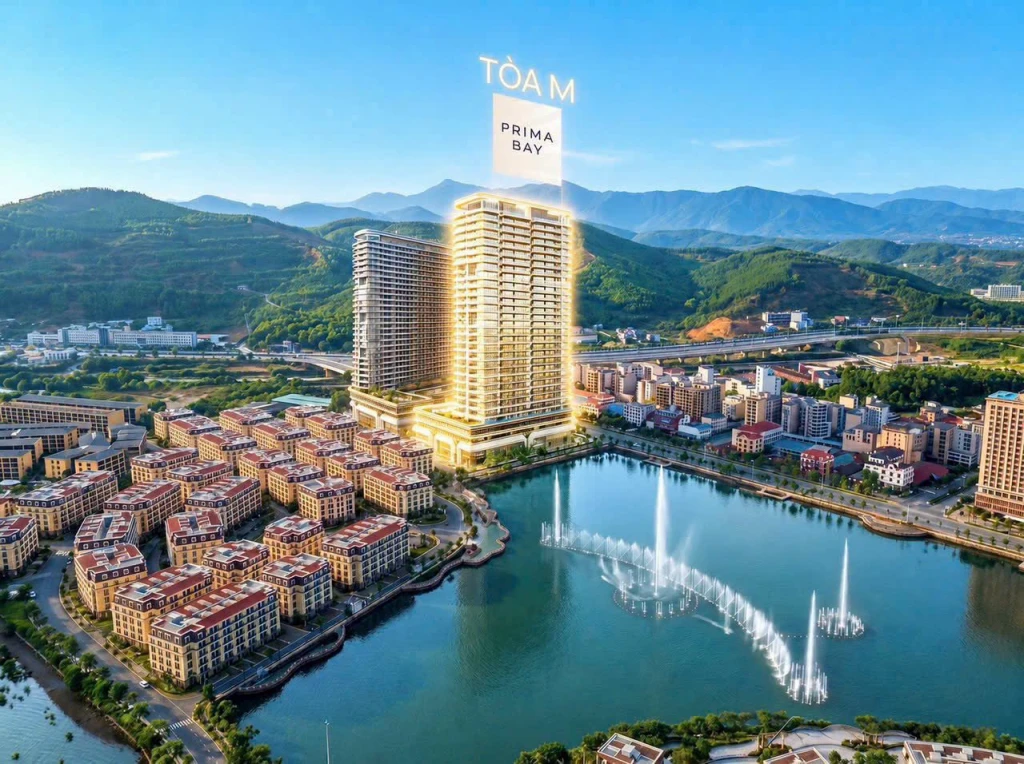 Khẳng định vị thế chủ nhân tinh anh tại căn góc 2PN tòa M Prima Bay Hạ Long.