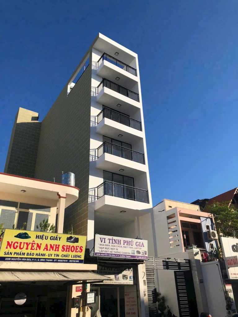 Bán nhà mặt tiền Nguyễn Văn Đậu Bình Thạnh, 5x40, Hầm 7 tầng(1000m2 sàn), 23PN, HDT 140tr