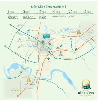 Bán Bích Động Lakeside - 160m²– gần ngay trung tâm hành chính Việt Yên - 68 triệu/m²