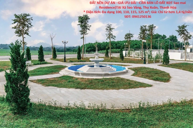 ĐẤT NỀN DỰ ÁN –GIÁ ƯU ĐÃI –CẦN BÁN LÔ ĐẤT KĐT Sao mai Residence)TẠI Xã Sao Vàng, Thọ Xuân, Thanh Hóa