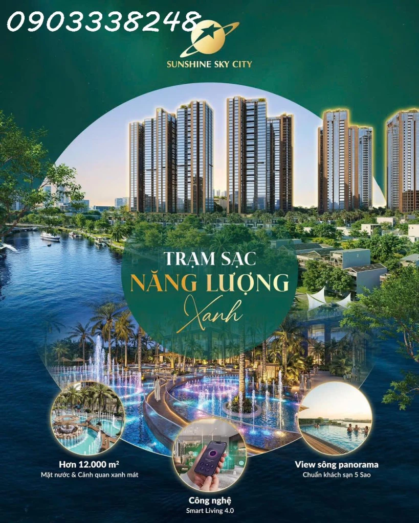 Tòa V8, V9 Sunshine Sky City chính thức nhận giữ chỗ giá từ 98 triệu/m2, được nhận 1% chiết khấu booking sớm