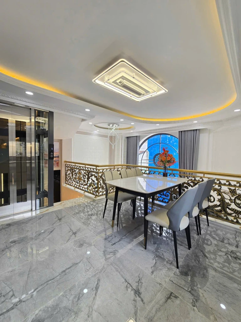 NHÀ ĐẸP QUANG TRUNG -  HẺM XE HƠI - 5 TẦNG - DT 52.5M2 ( 7 X 7.5 M ) - CÓ THANG MÁY - FULL NỘI THẤT CAO CẤP - NHỈNH 7 TỶ