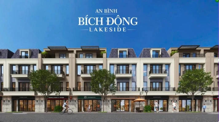Lô Shophouse Bích Động Lakeside – diện tích 126m² – đường 22m – MT 7m – giá từ 68 triệu/m² (giãn xây 15 năm)