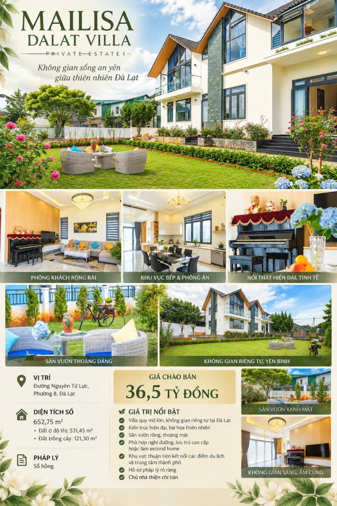 MAILISA VILLA ĐÀ LẠT                                          .