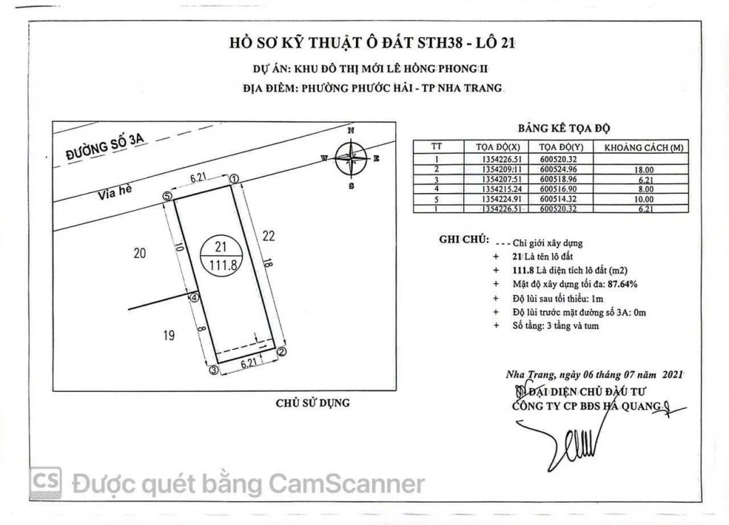 Chính chủ cần bán lô đất kề góc đẹp đối diện công viên lớn thuộc Khu đô thị Hà Quang 2