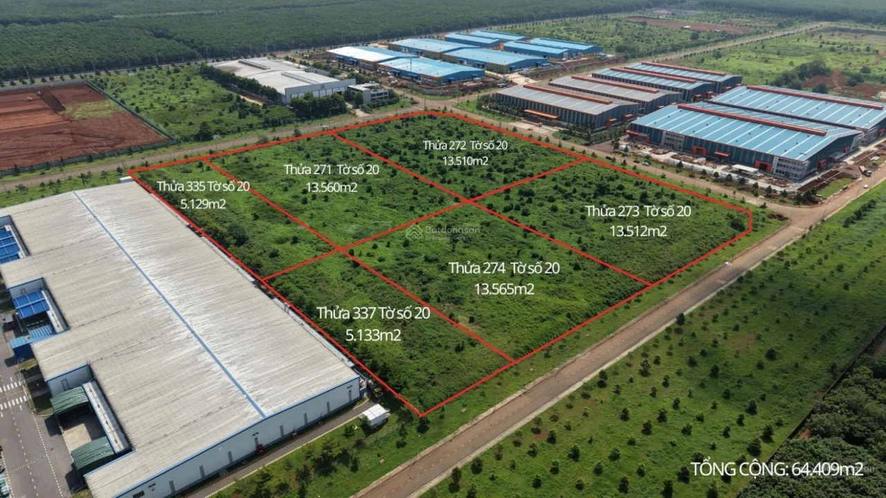 Cần sang nhượng gấp đất sổ hồng vị trí cực đẹp, 3 mặt tiền thuộc KCN Dầu Giây - Đồng Nai