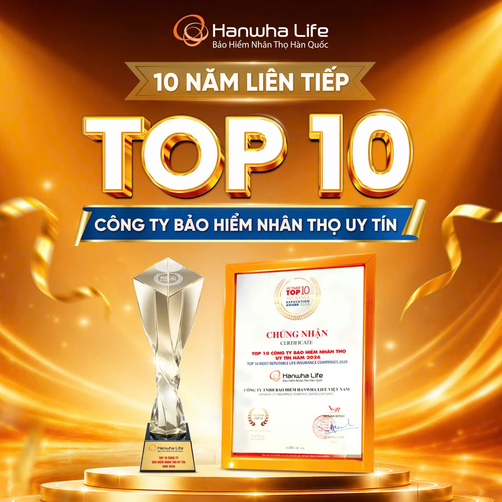 HANWHA LIFE PHÚ MỸ 1 – TUYỂN 10 TRƯỞNG PHÒNG KINH DOANH