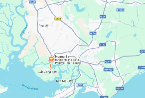 Đất thổ cư mặt tiền Hoàng Sa, P. Tân Hải - Hơn 1.000m², gần ngã ba Long Sơn, giá 25 tỷ - Tiềm năng lớn