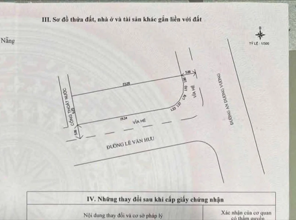 Bán lô góc 2MT đường An Dương Vương và Lê Văn Hưu, trung tâm Mỹ An, Sát sông Hàn cực đẹp