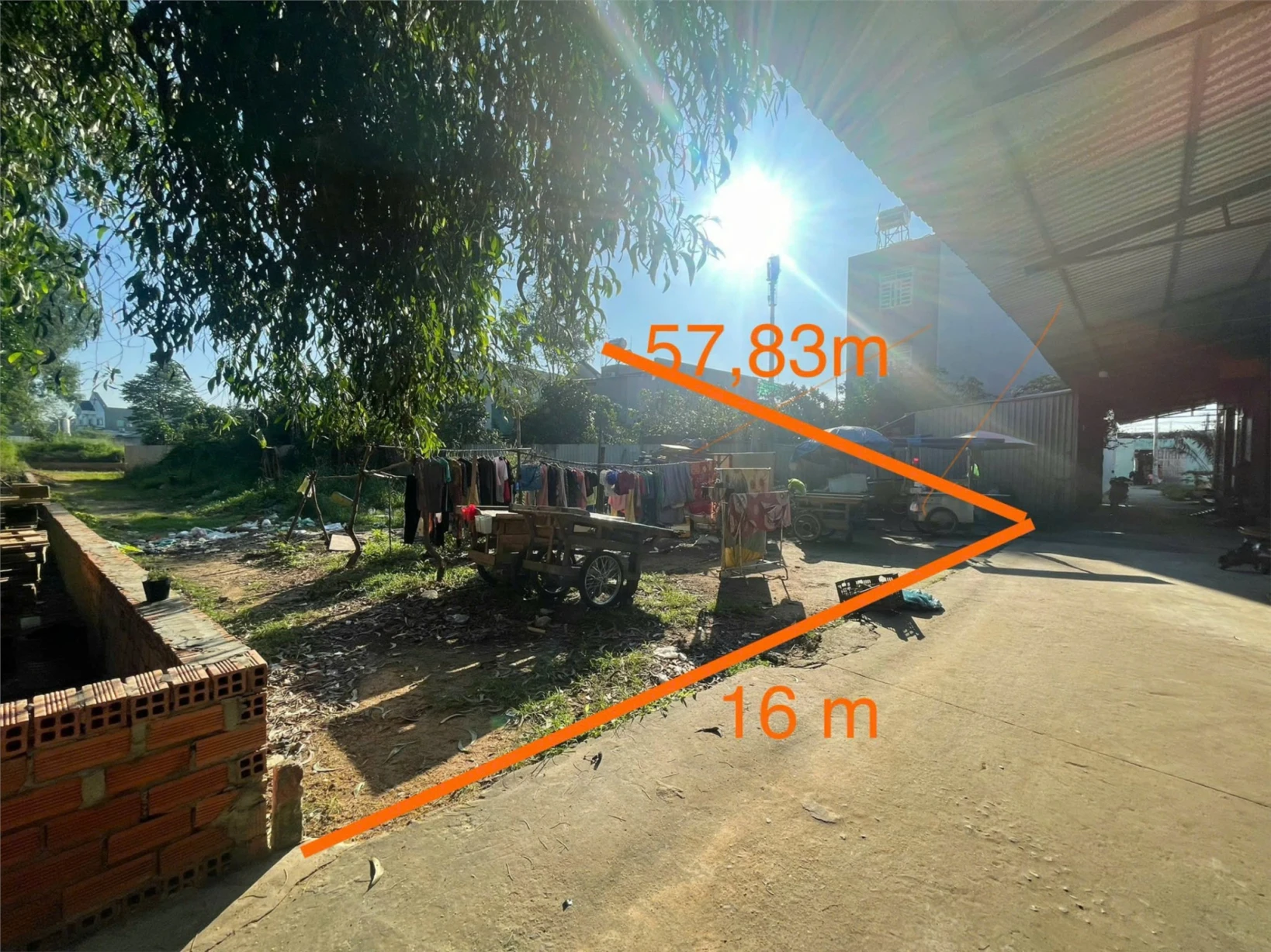 NGÂN HÀNG THANH LÝ GẤP ĐẤT SẴN THỔ, NGANG 16M, DT 528.8M2, GIÁ 2.462 TỶ