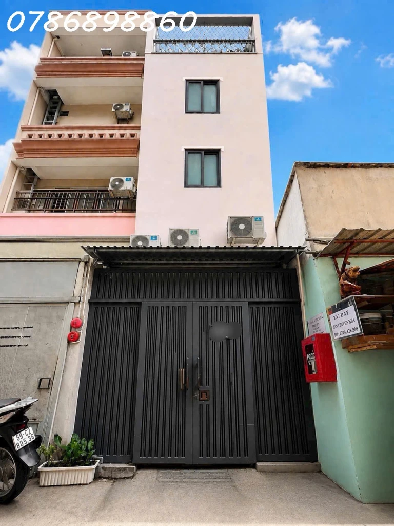 BÁN NHÀ 4 TẦNG HẺM 21 TÂN MỸ – P. TÂN PHÚ, Q7