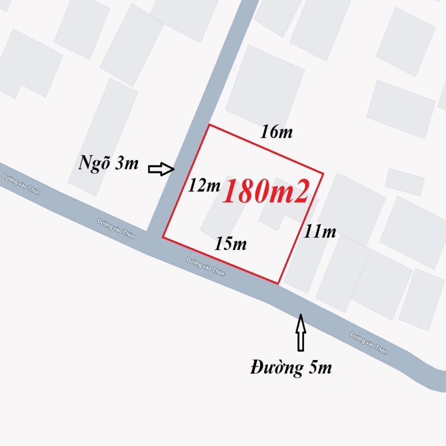 🏡 180m2 Thuận An, Hà Nội MT 15m đường 5m view thoáng 0989894845