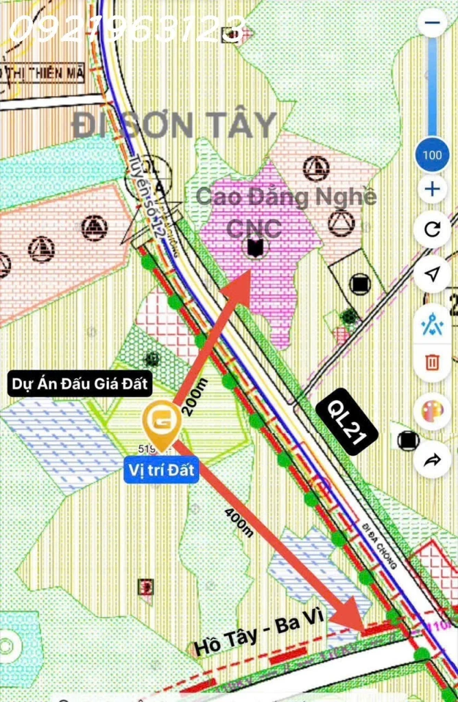CƠ HỘI HIẾM – 37 LÔ DUY NHẤT TẠI HOÀ LẠC LÀN 2 QL21 SÁT ĐẤT ĐẤU GIÁ