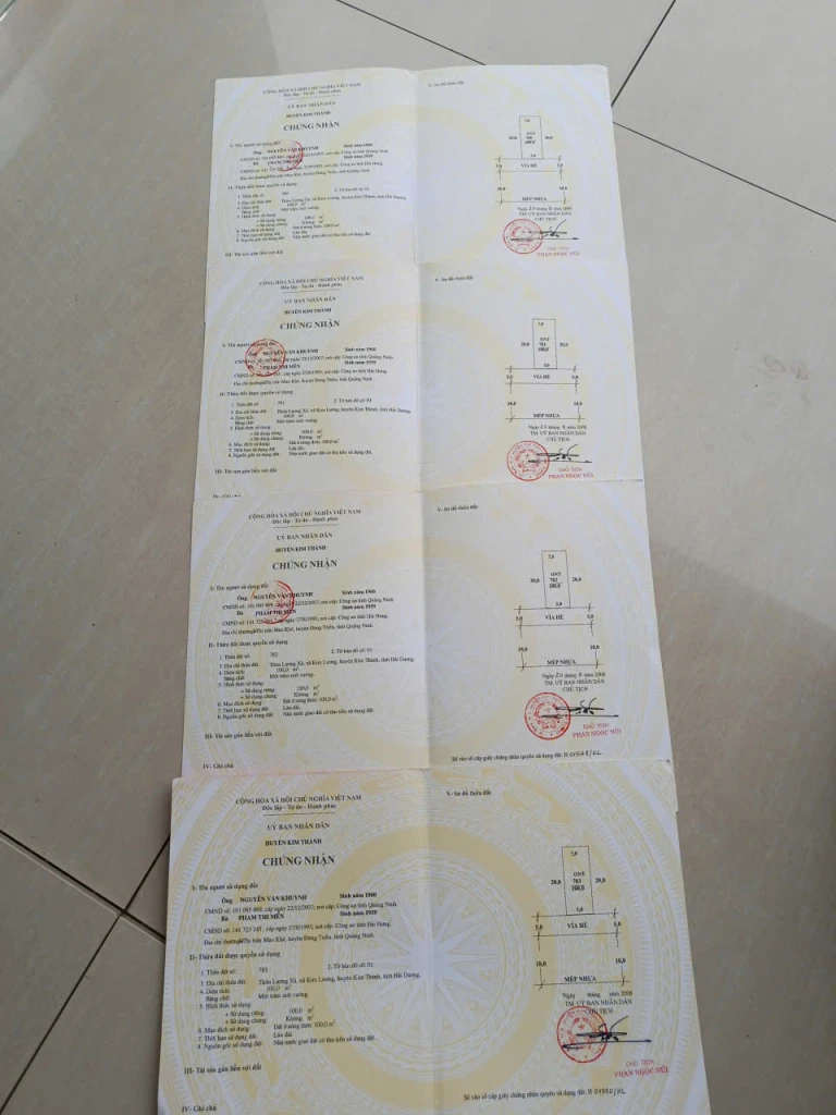 CHÍNH CHỦ CẦN BÁN 4 LÔ ĐẤT LIỀN KỀ VỊ TRÍ ĐẸP TẠI TP. HẢI PHÒNG