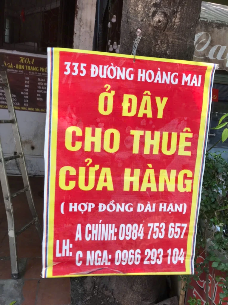 CHÍNH CHỦ CẦN CHO THUÊ CỬA HÀNG MẶT PHỐ HOÀNG VĂN THU HOÀNG MAI HÀ NỘI