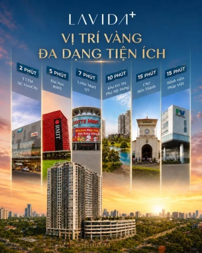 án căn hộ 2Pn 2Wc nhà full nội thất diện tích 74m2 tại Lavida Plus Quận 7