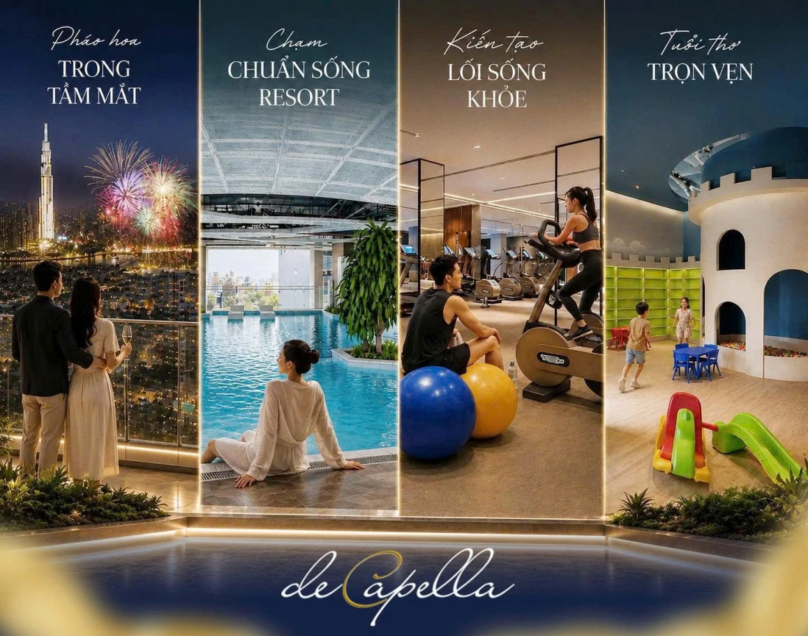 De Capella Q2– Căn hộ cao cấp sở hữu 3 mặt tiền ngay trung tâm Thủ Thiêm - Giá chỉ từ 120tr/m2