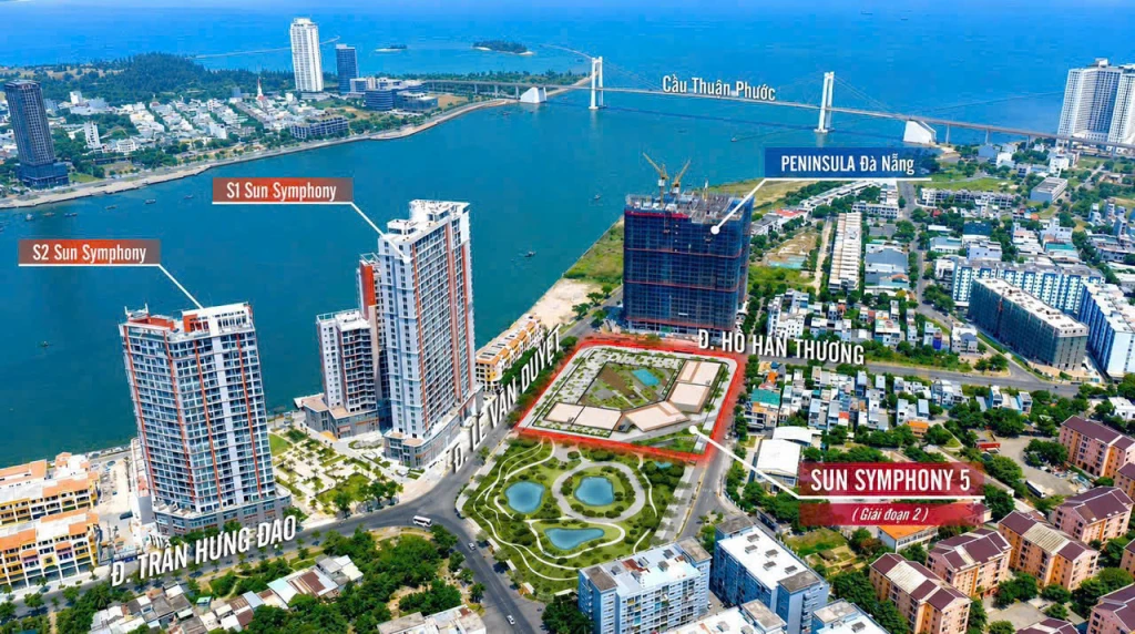 Căn hộ mặt sông Hàn Sun Symphony 5 chỉ 2,x tỷ, thanh toán giàn trãi trong 4 năm