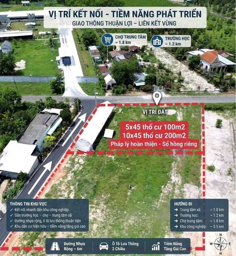 Đất thổ cư HCM chỉ hơn 2 triệu/m2