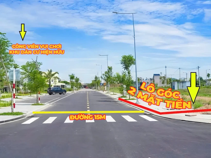 Bán nhanh lô đất 2 mặt tiền kinh doanh - sát vách cụm KCN VSIP, đường 20m, điện âm