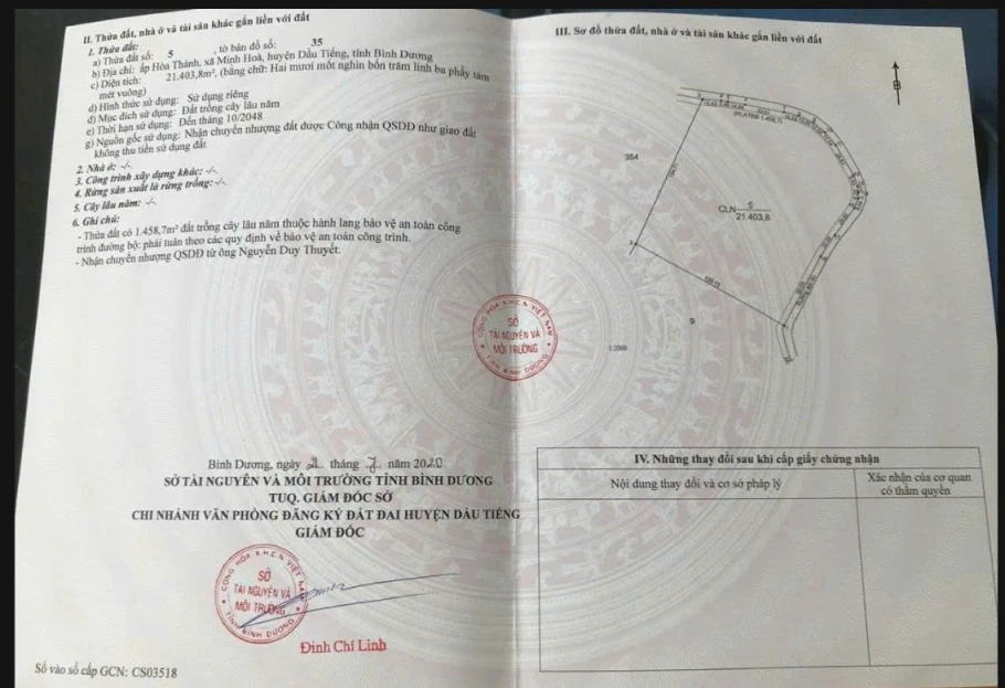 BÁN ĐẤT MINH HÒA, DẦU TIẾNG, BÌNH DƯƠNG – GIÁ TỐT