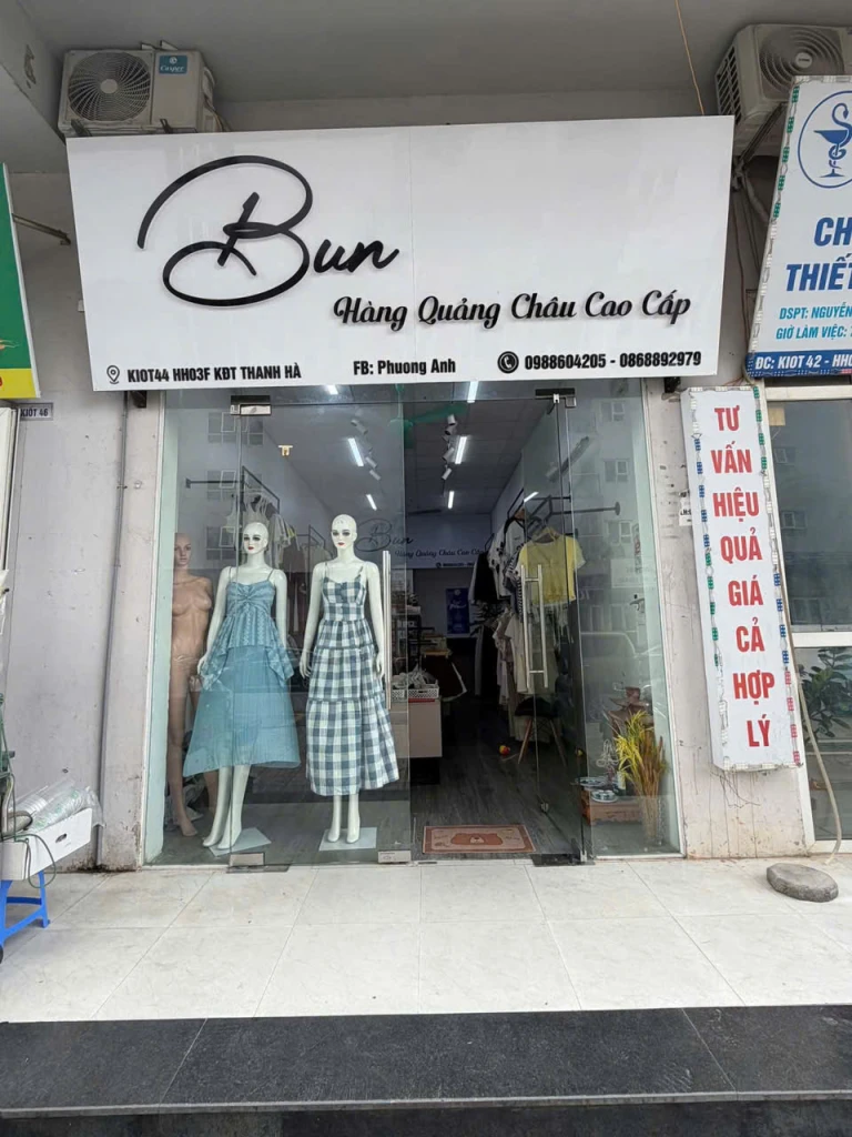 SANG NHƯỢNG SHOP QUẦN ÁO QUẢNG CHÂU CAO CẤP TẠI KĐT THANH HÀ ,HÀ ĐÔNG,  HÀ NỘI