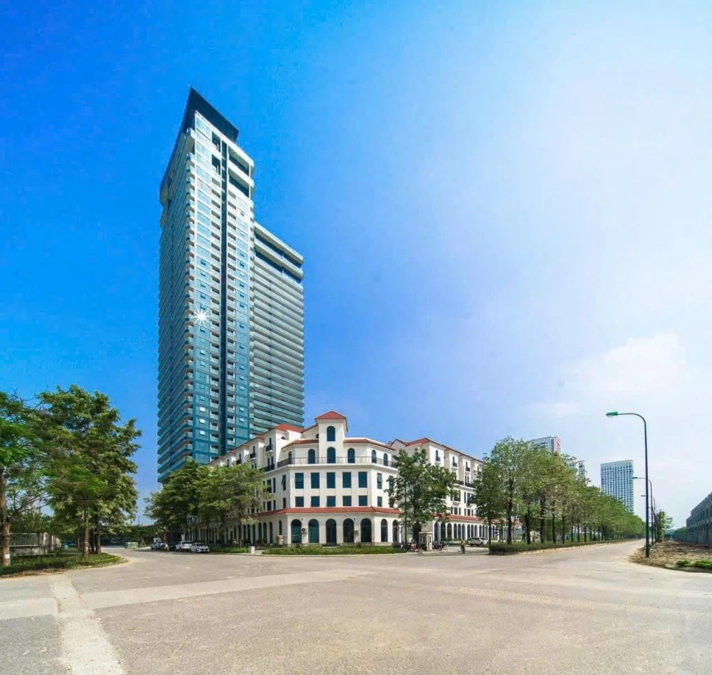 Shophouse góc Sunshine Golden River – 135m², 5 tầng + hầm, 3 mặt thoáng
