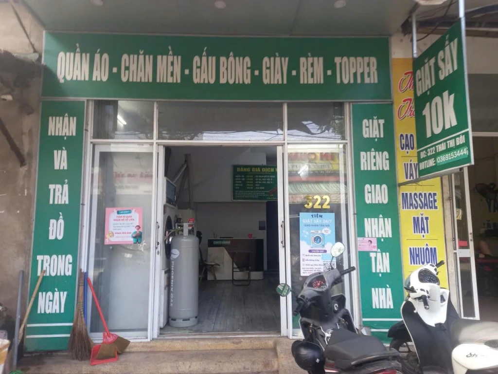 SANG NHƯỢNG TIỆM GIẶT SẤY ĐANG HOẠT ĐỘNG TẠI PHƯỜNG CHÍNH GIÁN, QUẬN THANH KHÊ, ĐÀ NẴNG - CHỈ 85TR