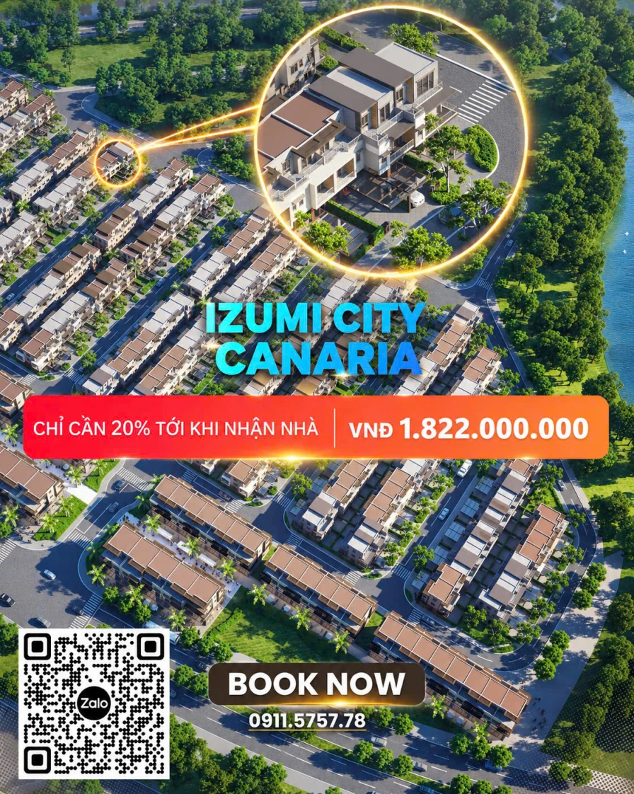 CĂN KẾ GÓC ĐÔNG NAM IZUMI CITY