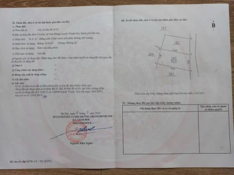 Thôn tê quả xã tâm Hưng. Ôtô chạy thông. Giá có 5xtr / m2 ạ. Lh ngay ạ. 0975622689