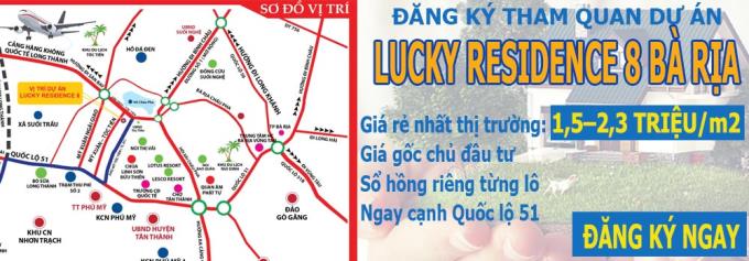 Dự án khu dân cư Lucky Residence 8 - Thị Xã Phú Mỹ