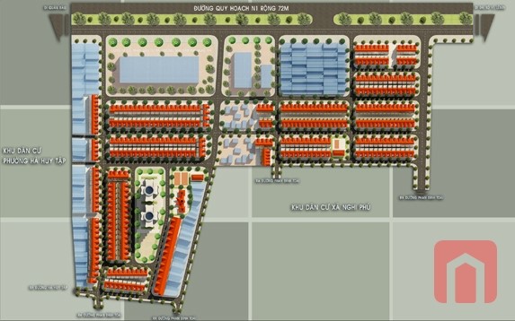 Dự án khu tái định cư Đường 72m - Thành phố Vinh