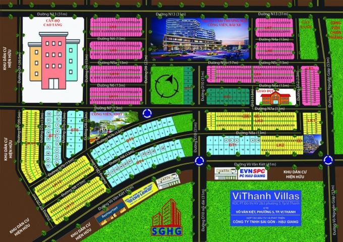 Dự án khu đô thị mới ViThanh Villas - Thành phố Vị Thanh