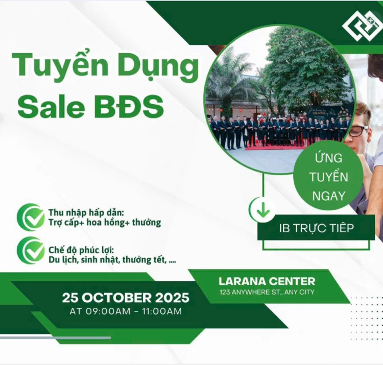  Tuyển Dụng làm BDS tại HOÀ LẠC - MĨ ĐÌNH - HOÀ BÌNH ❌❌❌